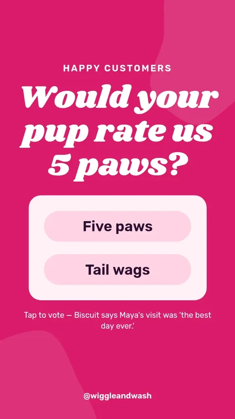 Waggy Review Story – Instagram story template
