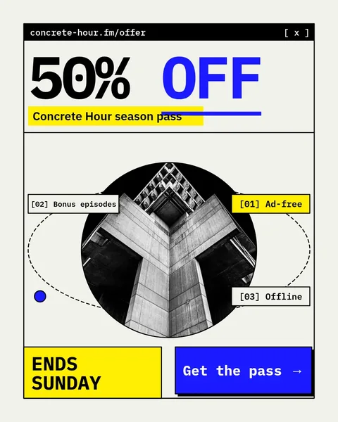 Concrete Orbit Offer Window – Instagram post template