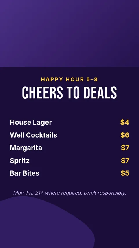 Happy Hour Story Board – Instagram story template