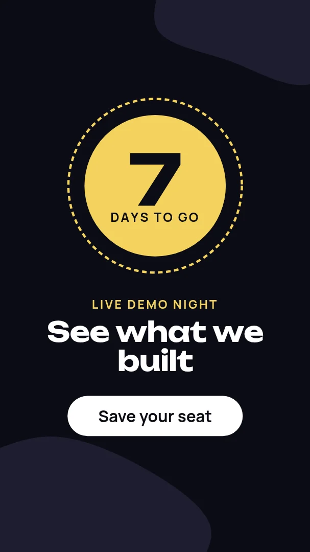 Demo Night Story – Instagram story template