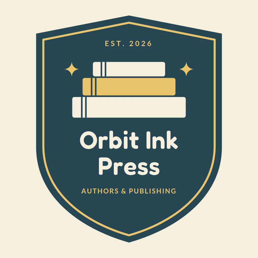 Orbit Ink Stamp Crest – Logo template