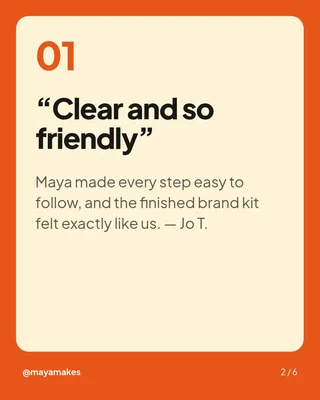 Happy Client Notes Carousel, page 2