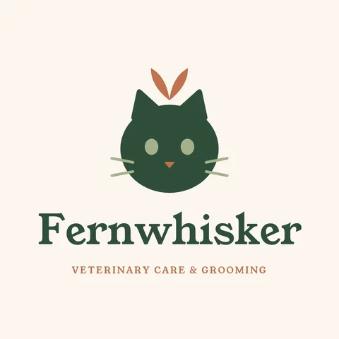 Leaf Sprout Cat Logo – Logo template