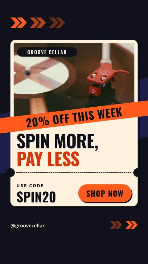 Spin Ticket Diagonal Offer – Instagram story template