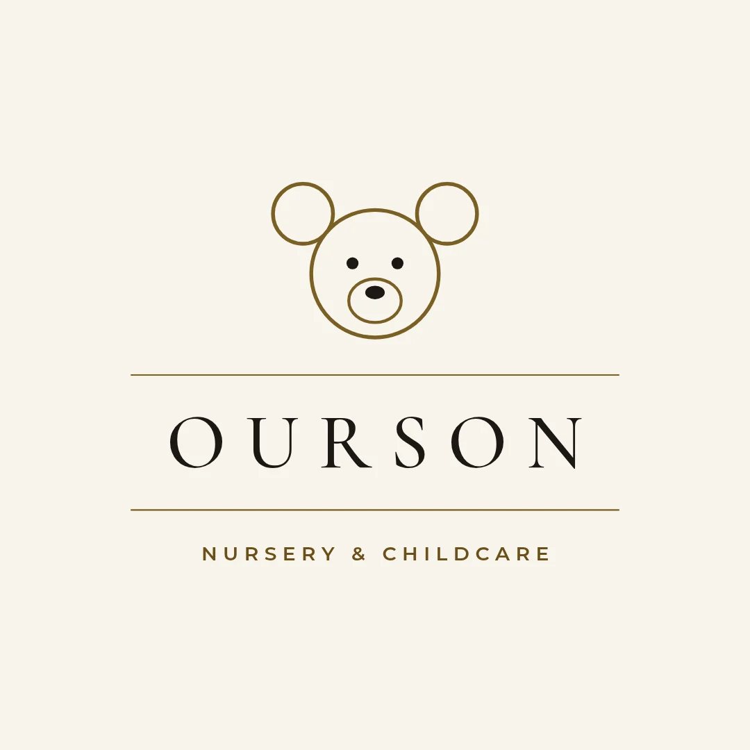 Fine-Line Bear Lockup – Logo template