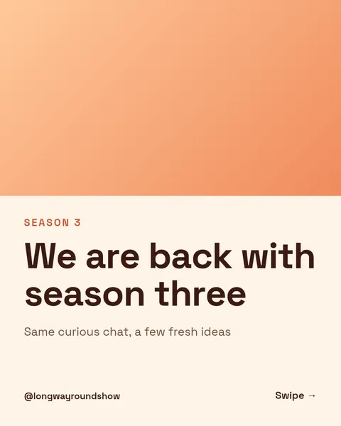 New Season Announcement Deck – Instagram carousel template, 6 pages