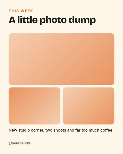 Week in photos – Instagram post template