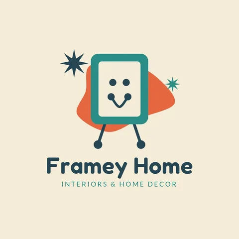 Framey Atomic Frame Mascot – Logo template