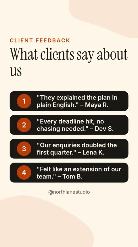 Client Words Story – Instagram story template