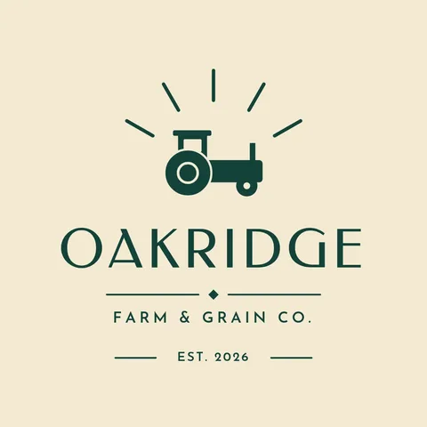 Oakridge Deco Tractor Mark – Logo template