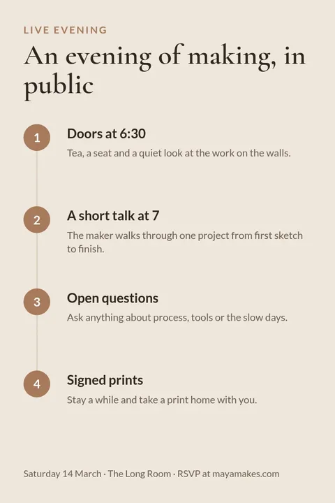 Evening Reading Programme – Pinterest pin template