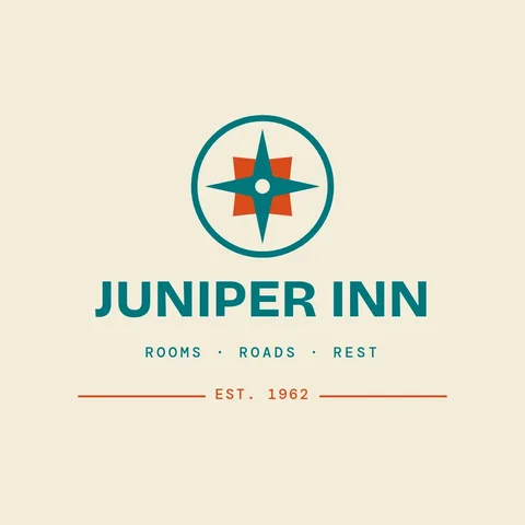 Juniper Compass Stacked Logo – Logo template