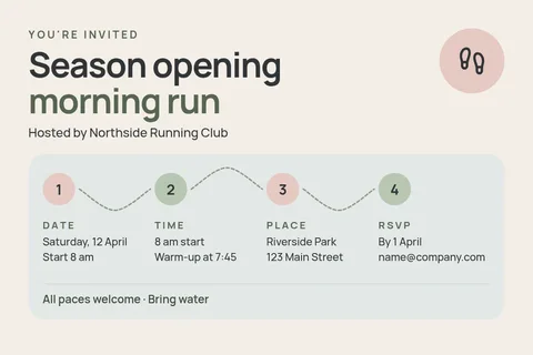 Nordic Path Season Kickoff – Invitation template