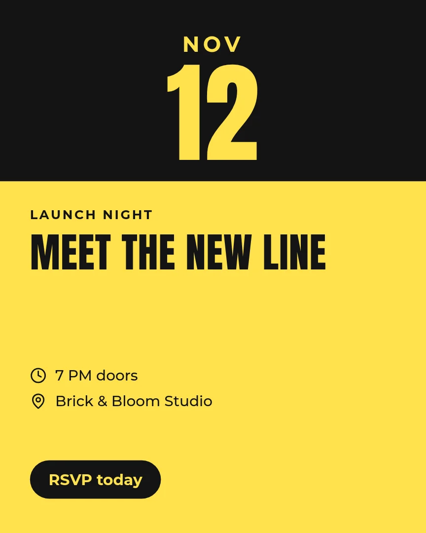 Launch Night Big Date – Instagram post template