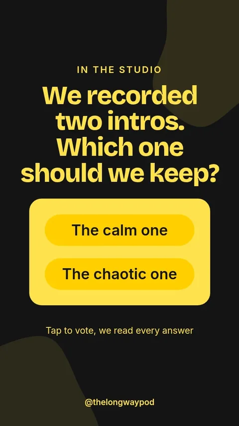 Mic Check Studio Poll – Instagram story template