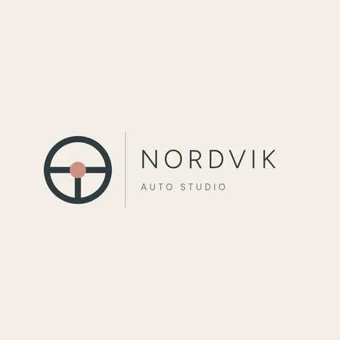 Nordvik Quiet Wheel Logo – Logo template