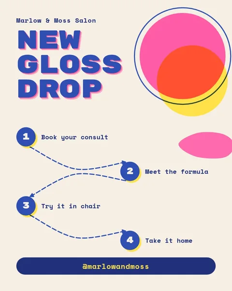 Gloss Drop Zigzag Steps – Instagram post template