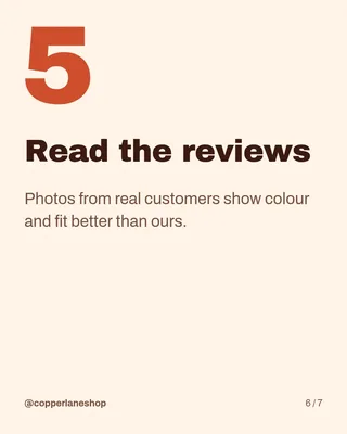 Smart Shopper Tips Carousel, page 6