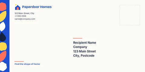 Paperdoor Rail Collage Envelope – Envelope template