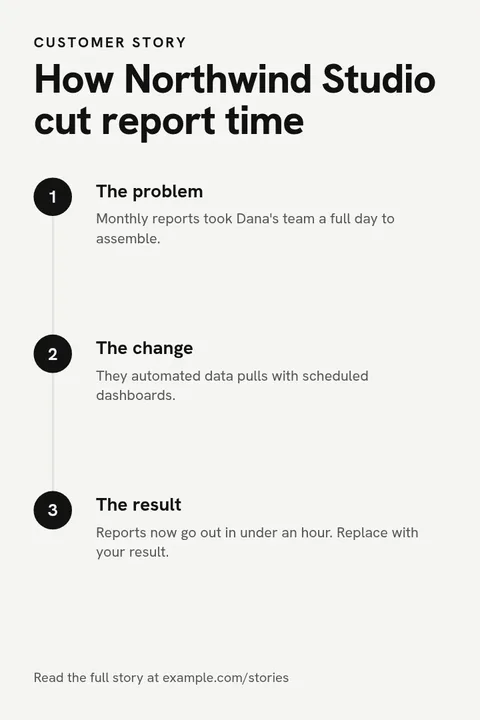 Customer Win Steps Pin – Pinterest pin template