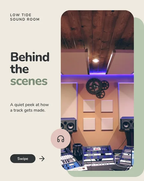 Quiet Studio Split Carousel – Instagram carousel template, 3 pages