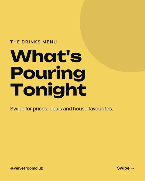 Late Night Drinks Carousel – Instagram carousel template, 6 pages