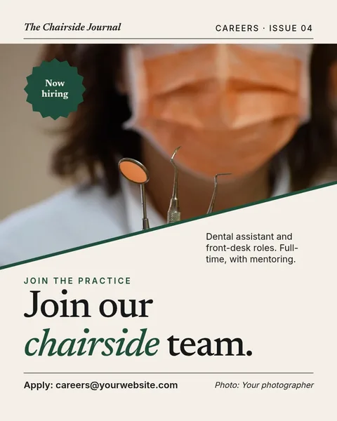 Chairside Diagonal Careers Page – Instagram post template