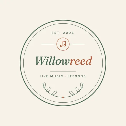 Willowreed Botanical Music Badge – Logo template