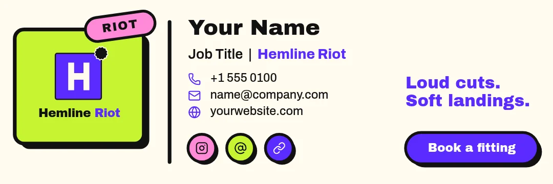 Lime Tile Riot Signature – Email signature template