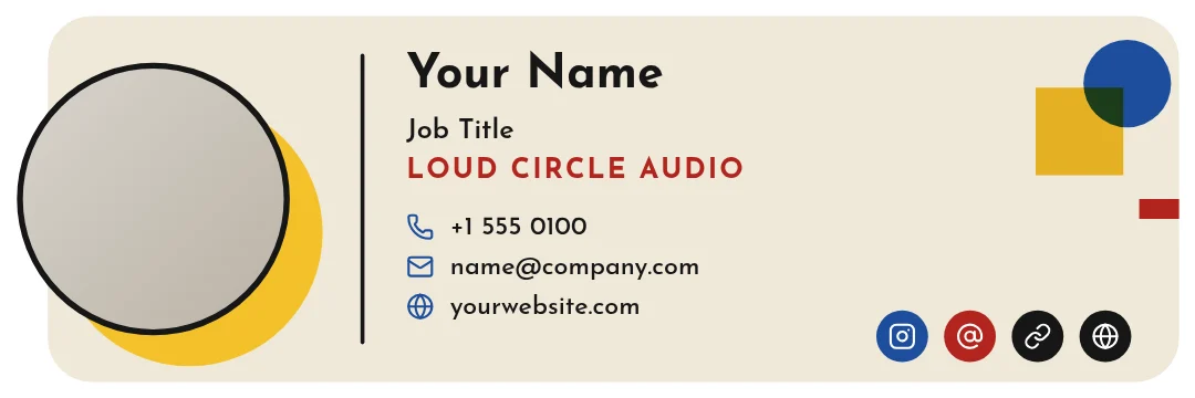 Primary Circle Podcast Signature – Email signature template