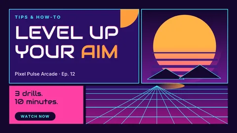 Sunset Tile Aim Drills – YouTube thumbnail template