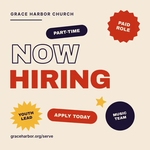 Stacked Sticker Pulpit Hiring – Instagram post template