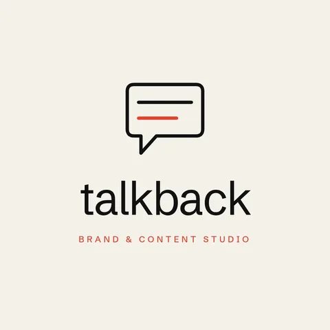 Talkback Monoline Bubble Logo – Logo template