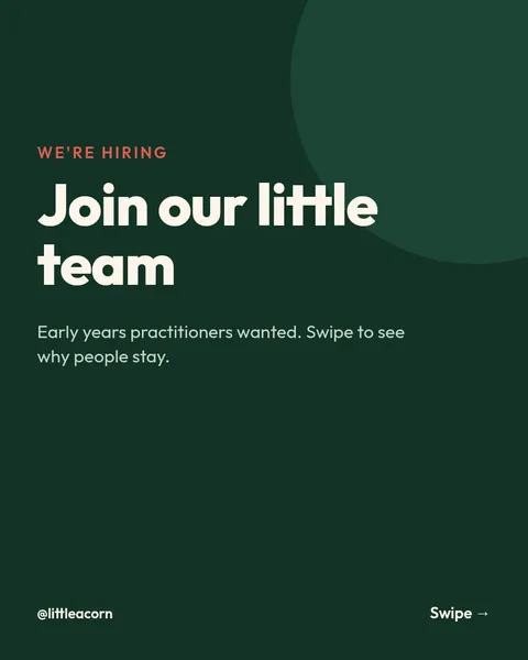 Join Our Nursery Team – Instagram carousel template, 6 pages