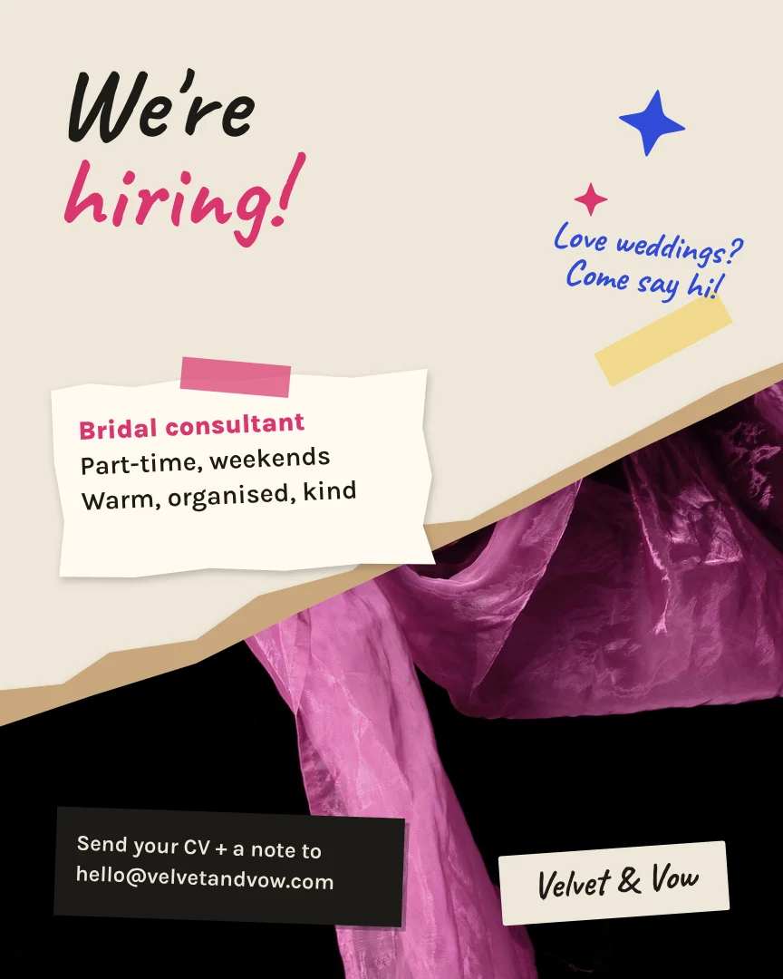 Organza Diagonal Hiring Collage – Instagram post template