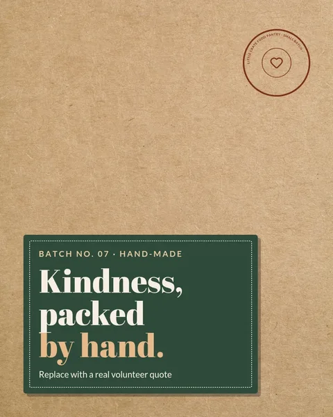 Kraft Crate Corner Quote – Instagram post template