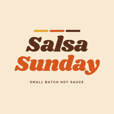 Salsa Sunday Groove Wordmark – Logo template