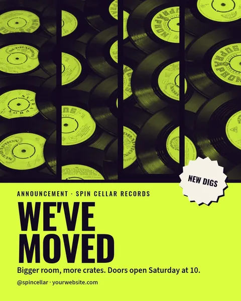Four Crop Moving Day – Instagram post template