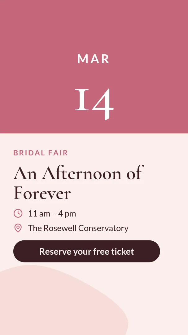 Bridal Fair Weekend Story – Instagram story template