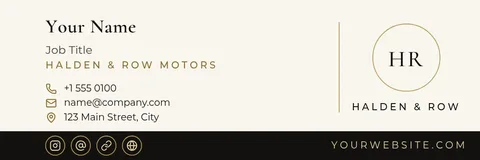 Ivory Hairline Motor Signature – Email signature template