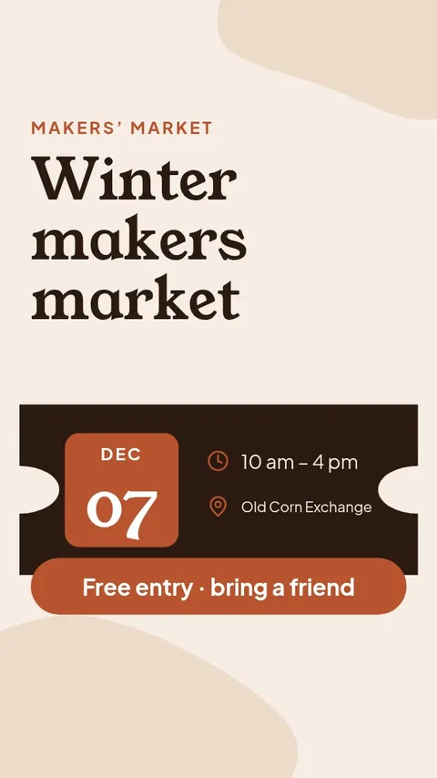 Pop-up market story – Instagram story template