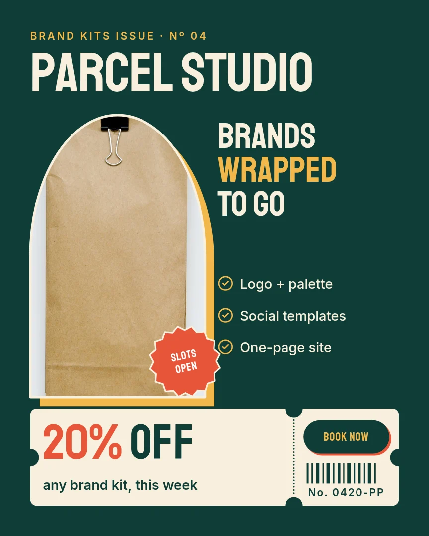 Kraft Parcel Cover Coupon – Instagram post template