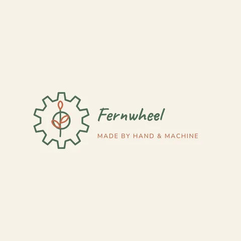 Fernwheel Hand-Drawn Gear Logo – Logo template