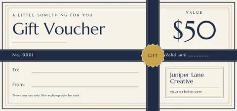 Ribbon Wrap Gallery Voucher – Gift voucher template
