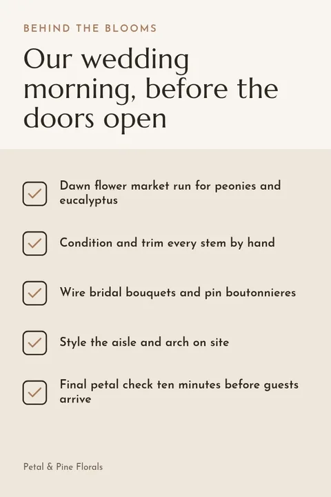 Florist Studio Morning Checklist – Pinterest pin template