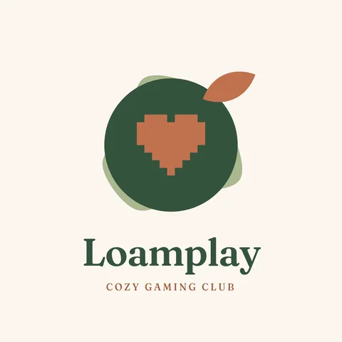 Moss Pixel Heart Emblem – Logo template