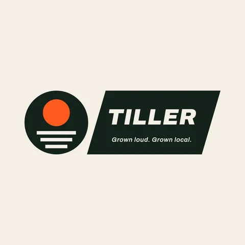 Tiller Sun Parallelogram Logo – Logo template