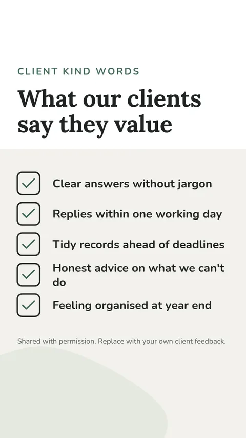Client Note Checklist Story – Instagram story template