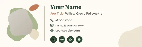 Willow Blob Faith Signature – Email signature template