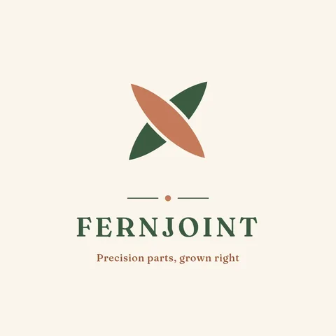 Fernjoint Interlocking Leaf Logo – Logo template